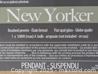 MaxSold Auction: NEW YORKER HANGING PENDANT LIGHT - Kingston (Ontario, Canada) SELLER MANAGED Downsizing Online Auction - Rosemund Crescent