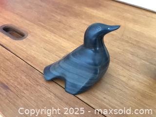 MaxSold Auction: 2 Carved Soapstone Animal Figurines  - Ottawa (Ontario, Canada) PARTNER MANAGED Estate Sale Online Auction - South River Drive