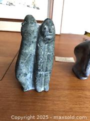 MaxSold Auction: 2 small Soapstone Carvings. Stone Figurines (Human Pair &#38; Bird) - Ottawa (Ontario, Canada) PARTNER MANAGED Estate Sale Online Auction - South River Drive