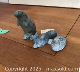 MaxSold Auction: 3 Small Grey Soapstone Animal Figures  - Ottawa (Ontario, Canada) PARTNER MANAGED Estate Sale Online Auction - South River Drive