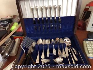 MaxSold Auction: Canteen with Regency Silver-Plated Flatware  - Ottawa (Ontario, Canada) PARTNER MANAGED Estate Sale Online Auction - South River Drive