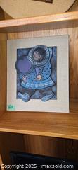 MaxSold Auction: Eskimo Girl with Drum — RIX STUDIO linocut, hand-coloured  - Ottawa (Ontario, Canada) PARTNER MANAGED Estate Sale Online Auction - South River Drive