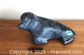 MaxSold Auction: Grey Soapstone Seal Figurine carving - Ottawa (Ontario, Canada) PARTNER MANAGED Estate Sale Online Auction - South River Drive