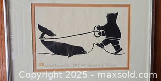 MaxSold Auction: Henry Napartuk Framed Signed Silhouette Print &#34;Piet and Beluga&#34; - Ottawa (Ontario, Canada) PARTNER MANAGED Estate Sale Online Auction - South River Drive