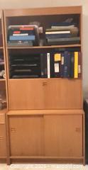 MaxSold Auction: Light Teak Storage Cabinet with Drop-Front Desk & Shelves - Ottawa (Ontario, Canada) PARTNER MANAGED Estate Sale Online Auction - South River Drive