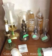 MaxSold Auction: Lot of Small Oil Lamps and Candle Holders B - Ottawa (Ontario, Canada) PARTNER MANAGED Estate Sale Online Auction - South River Drive