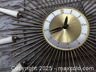MaxSold Auction: MCM Starburst Wall Clock  - Ottawa (Ontario, Canada) PARTNER MANAGED Estate Sale Online Auction - South River Drive