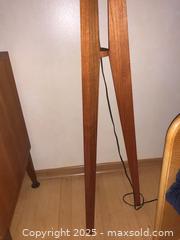MaxSold Auction: MCM Teak Tripod Floor Lamp  - Ottawa (Ontario, Canada) PARTNER MANAGED Estate Sale Online Auction - South River Drive