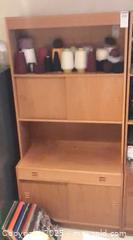 MaxSold Auction: Mid-Century Modern Light Teak Modular Shelving Cabinet  - Ottawa (Ontario, Canada) PARTNER MANAGED Estate Sale Online Auction - South River Drive