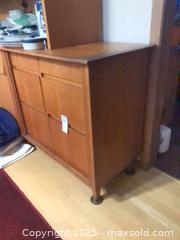 MaxSold Auction: Mid-Century Teak Two-Piece Sideboard with Glass Hutch C - Ottawa (Ontario, Canada) PARTNER MANAGED Estate Sale Online Auction - South River Drive