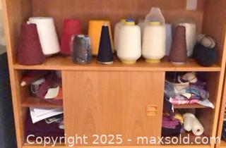 MaxSold Auction: Mixed Yarn Cones with Knitted Swatches and Samples - Ottawa (Ontario, Canada) PARTNER MANAGED Estate Sale Online Auction - South River Drive