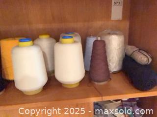 MaxSold Auction: Mixed Yarn Cones with Knitted Swatches and Samples - Ottawa (Ontario, Canada) PARTNER MANAGED Estate Sale Online Auction - South River Drive
