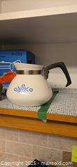 MaxSold Auction: New CorningWare P-104 Blue Cornflower 6-Cup Teapot - Ottawa (Ontario, Canada) PARTNER MANAGED Estate Sale Online Auction - South River Drive