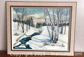 MaxSold Auction: Original Oil Painting on Canvas - Ottawa (Ontario, Canada) PARTNER MANAGED Estate Sale Online Auction - South River Drive
