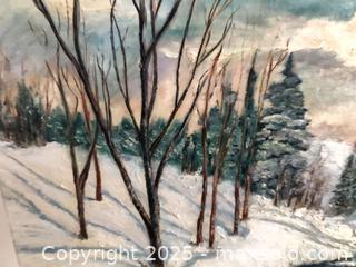 MaxSold Auction: Original Oil Painting on Canvas - Ottawa (Ontario, Canada) PARTNER MANAGED Estate Sale Online Auction - South River Drive