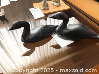 MaxSold Auction: Pair of Black Soapstone Carved Geese - Ottawa (Ontario, Canada) PARTNER MANAGED Estate Sale Online Auction - South River Drive