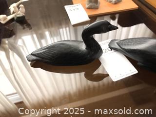 MaxSold Auction: Pair of Black Soapstone Carved Geese - Ottawa (Ontario, Canada) PARTNER MANAGED Estate Sale Online Auction - South River Drive