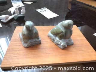MaxSold Auction: Pair of miniature Carved Soapstone Bird Figurines  - Ottawa (Ontario, Canada) PARTNER MANAGED Estate Sale Online Auction - South River Drive