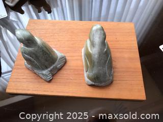 MaxSold Auction: Pair of miniature Carved Soapstone Bird Figurines  - Ottawa (Ontario, Canada) PARTNER MANAGED Estate Sale Online Auction - South River Drive