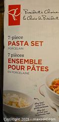 MaxSold Auction: President's Choice 7-Piece Porcelain Pasta Set - Ottawa (Ontario, Canada) PARTNER MANAGED Estate Sale Online Auction - South River Drive