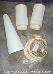 MaxSold Auction: White Gloss Glass Pendant Light Kit  and Light Covers - Ottawa (Ontario, Canada) PARTNER MANAGED Estate Sale Online Auction - South River Drive