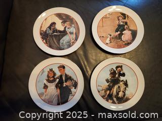 MaxSold Auction:  4 Norman Rockwell Plates - Mesa (Arizona, USA) SELLER MANAGED Downsizing Online Auction - South 96th Street