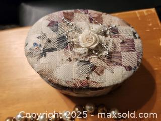 MaxSold Auction: Vintage Set by Lisner  - Earings and Necklace in fabric box - Mesa (Arizona, USA) SELLER MANAGED Downsizing Online Auction - South 96th Street