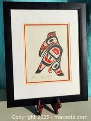 MaxSold Auction: Framed Vintage Limited Edition Print &#34;Raven&#34; by Richard Shorty from the Yukon - New Westminster (British Columbia, Canada) SELLER MANAGED Downsizing Online Auction -  Hamilton Street