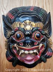 MaxSold Auction: Hand Carved Balinese Barong Mask wall Hanging - New Westminster (British Columbia, Canada) SELLER MANAGED Downsizing Online Auction -  Hamilton Street