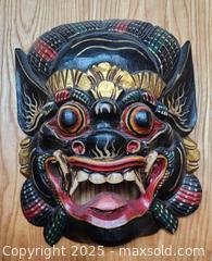 MaxSold Auction: Hand Carved Balinese Barong Mask wall Hanging - New Westminster (British Columbia, Canada) SELLER MANAGED Downsizing Online Auction -  Hamilton Street