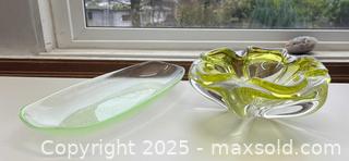 MaxSold Auction: Joseph Hospodka for  Chribska Green Glass Lot - New Westminster (British Columbia, Canada) SELLER MANAGED Downsizing Online Auction -  Hamilton Street