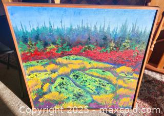 MaxSold Auction: Large Singed Framed original Landscape Painting - New Westminster (British Columbia, Canada) SELLER MANAGED Downsizing Online Auction -  Hamilton Street