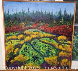 MaxSold Auction: Large Singed Framed original Landscape Painting - New Westminster (British Columbia, Canada) SELLER MANAGED Downsizing Online Auction -  Hamilton Street