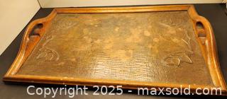 MaxSold Auction: Oak and copper tray - New Westminster (British Columbia, Canada) SELLER MANAGED Downsizing Online Auction -  Hamilton Street