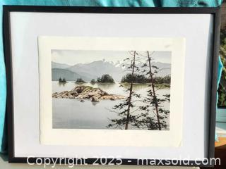 MaxSold Auction: This is a limited edition print titled "Azure Shores" by the Canadian artist Frank Townsley.  Number 20 of 29 - New Westminster (British Columbia, Canada) SELLER MANAGED Downsizing Online Auction -  Hamilton Street