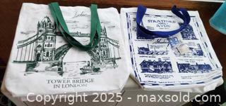 MaxSold Auction: Tote Bags of England - New Westminster (British Columbia, Canada) SELLER MANAGED Downsizing Online Auction -  Hamilton Street
