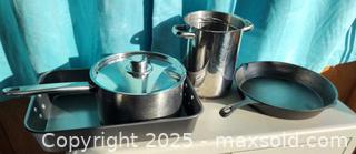 MaxSold Auction: Vintage cast iron pan and other random pots and pans - New Westminster (British Columbia, Canada) SELLER MANAGED Downsizing Online Auction -  Hamilton Street