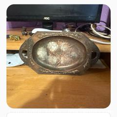MaxSold Auction: Art Nouveau Pewter Tray - Hiram (Georgia, USA) SELLER MANAGED Reseller Online Auction - Hiram Acworth Highway (STORAGE)