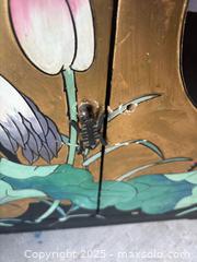 MaxSold Auction: Asian Gold Leaf Crane Cabinet - Hiram (Georgia, USA) SELLER MANAGED Reseller Online Auction - Hiram Acworth Highway (STORAGE)