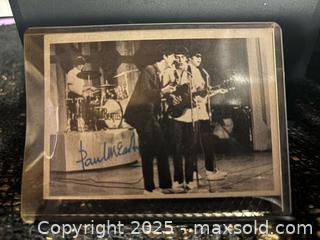 MaxSold Auction: Beetles signed card - Hiram (Georgia, USA) SELLER MANAGED Reseller Online Auction - Hiram Acworth Highway (STORAGE)