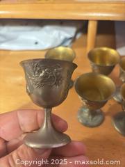MaxSold Auction: Brass Goblet Set - Hiram (Georgia, USA) SELLER MANAGED Reseller Online Auction - Hiram Acworth Highway (STORAGE)