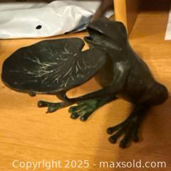 MaxSold Auction: Bronze Frog Candlestick Holder - Hiram (Georgia, USA) SELLER MANAGED Reseller Online Auction - Hiram Acworth Highway (STORAGE)