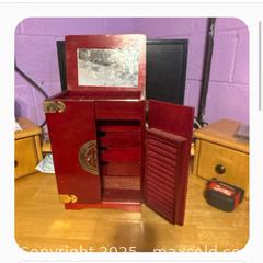 MaxSold Auction: Chinese Lacquer Jewelry Cabinet - Hiram (Georgia, USA) SELLER MANAGED Reseller Online Auction - Hiram Acworth Highway (STORAGE)