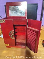 MaxSold Auction: Chinese Lacquer Jewelry Cabinet - Hiram (Georgia, USA) SELLER MANAGED Reseller Online Auction - Hiram Acworth Highway (STORAGE)