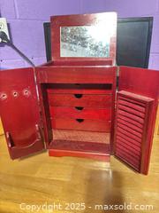 MaxSold Auction: Chinese Lacquer Jewelry Cabinet - Hiram (Georgia, USA) SELLER MANAGED Reseller Online Auction - Hiram Acworth Highway (STORAGE)