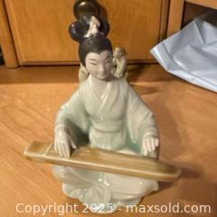 MaxSold Auction: Chinese Porcelain Guqin Player Figurine - Hiram (Georgia, USA) SELLER MANAGED Reseller Online Auction - Hiram Acworth Highway (STORAGE)