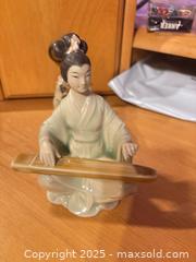 MaxSold Auction: Chinese Porcelain Guqin Player Figurine - Hiram (Georgia, USA) SELLER MANAGED Reseller Online Auction - Hiram Acworth Highway (STORAGE)