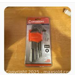 MaxSold Auction: Crescent SAE Hex Key Set - Hiram (Georgia, USA) SELLER MANAGED Reseller Online Auction - Hiram Acworth Highway (STORAGE)