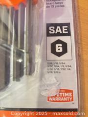 MaxSold Auction: Crescent SAE Hex Key Set - Hiram (Georgia, USA) SELLER MANAGED Reseller Online Auction - Hiram Acworth Highway (STORAGE)
