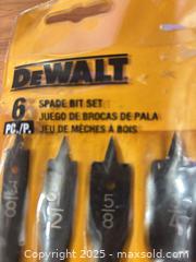 MaxSold Auction: DeWalt DW1587 6-Piece Spade Bit Set - Hiram (Georgia, USA) SELLER MANAGED Reseller Online Auction - Hiram Acworth Highway (STORAGE)